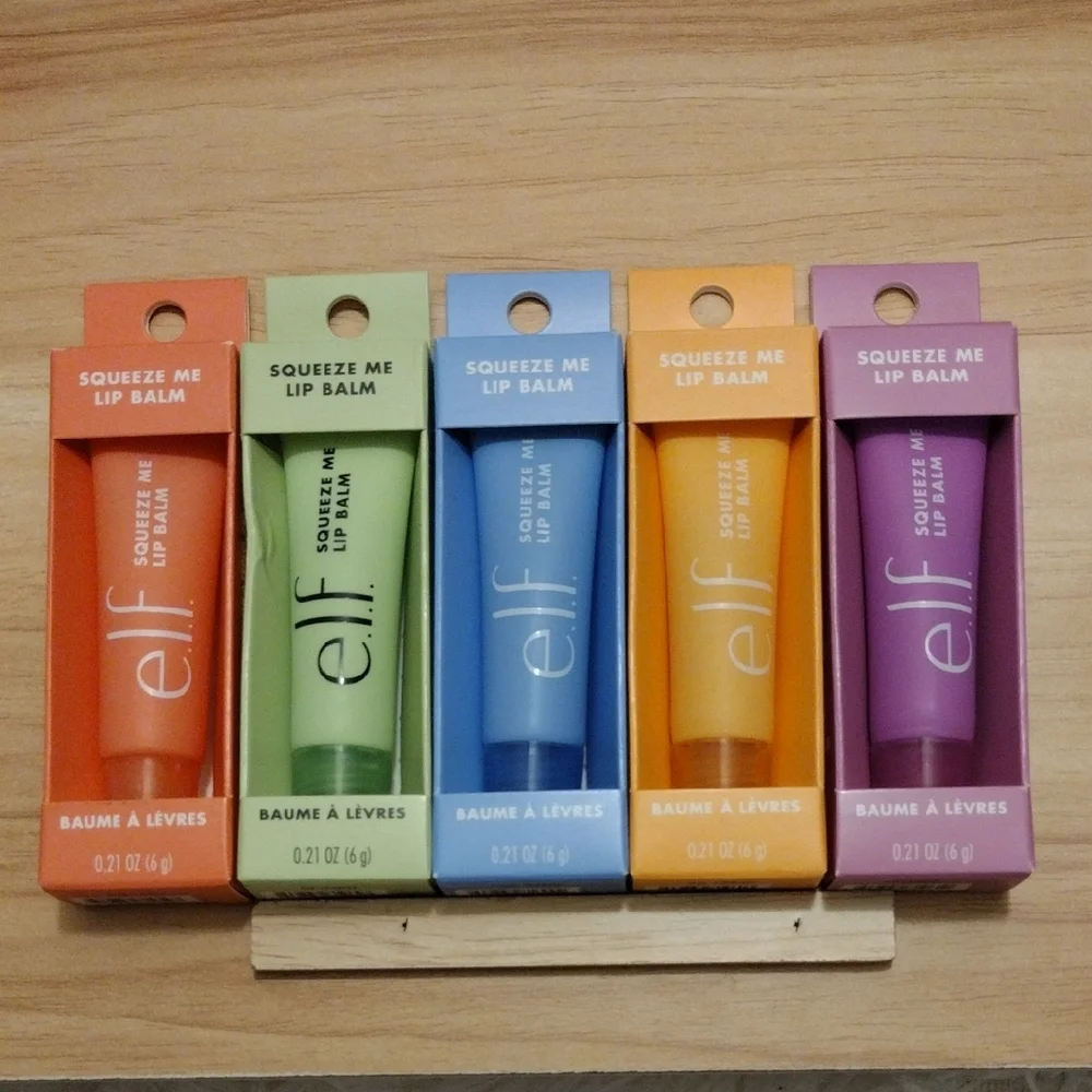 e.l.f. Squeeze Me Lip Balm Set of 5 ✨🆕